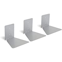Umbra - Estante doble- diseño oculto- metal- Plateado- 17.78 x 17.145 x 13.97 cm